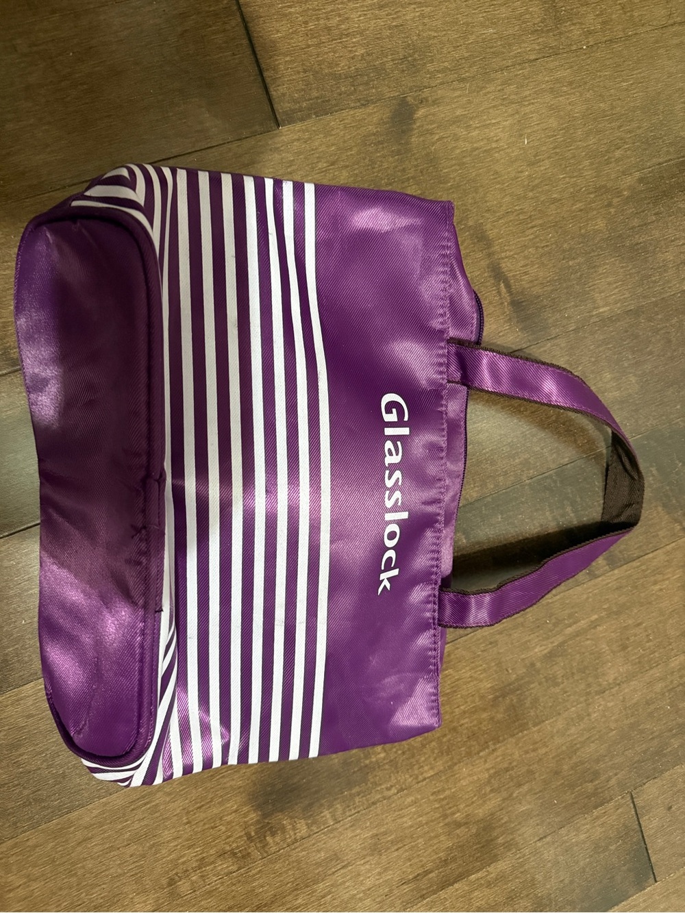 Purple Striped lunch bag brand new
